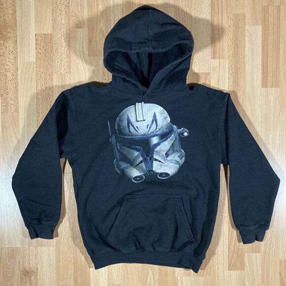 Star Wars The Clone Wars Trooper Hoodie / Sweatshirt (Youth Size L) Capt Rex - Picture 1 of 5